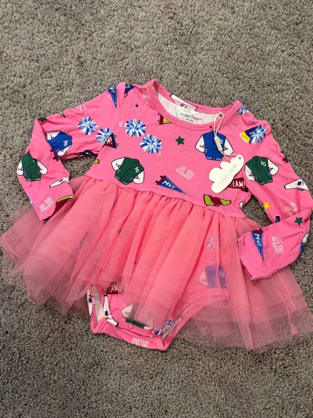 Angel Dear Twirly Long Sleeve Tutu Dress